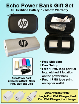 Echo Power Bank Zipper Wallet Gift Set